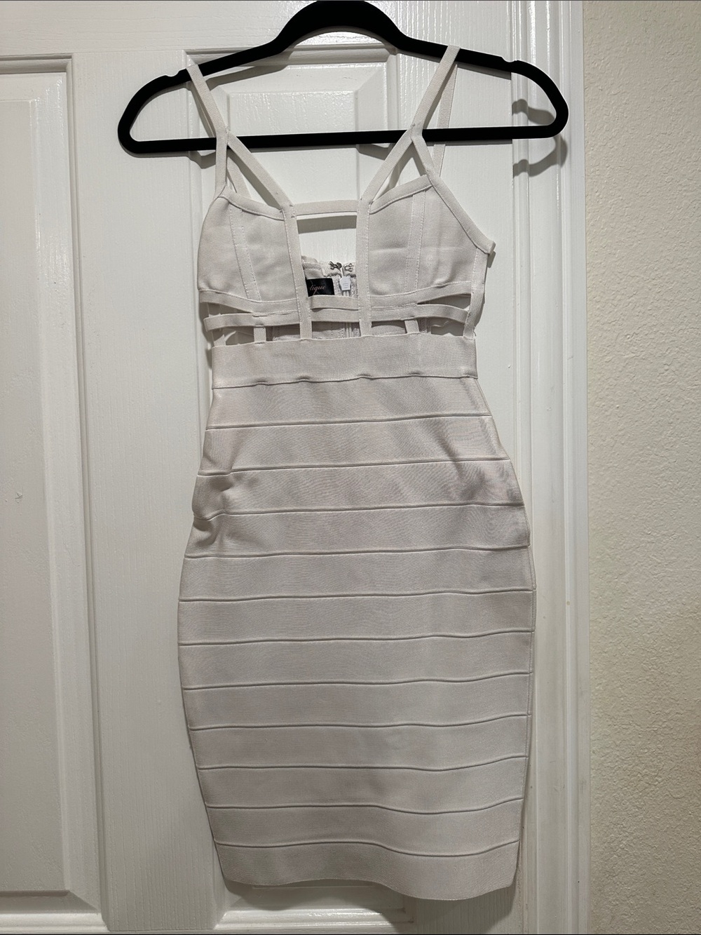 House of CB White Strappy Bandage Mini Dress